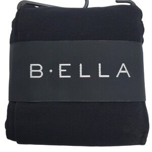 Black Cotton Tights SMALL Opaque B.ella Erika NEW Footed Fall Winter S Hoisery